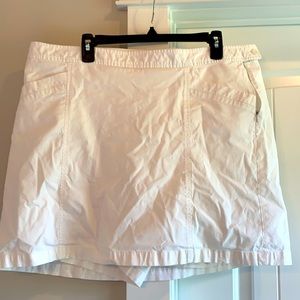 White skort with pockets
